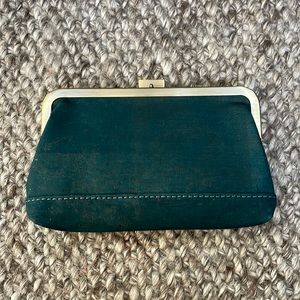 NWT Laflore Paris clutch wallet - dark green